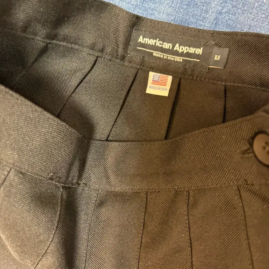 [BUNJANG] American Apparel Tennis Skirt XS Black / 아메리칸어패럴 테니스스커트 xs 블랙