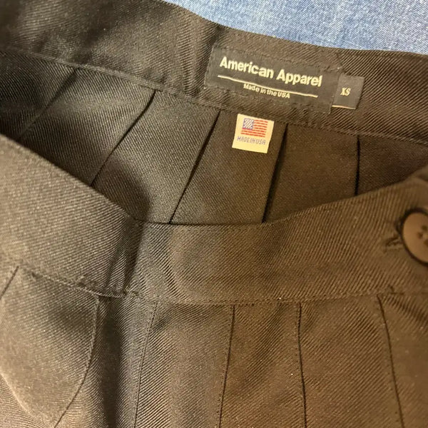 [BUNJANG] American Apparel Tennis Skirt XS Black / 아메리칸어패럴 테니스스커트 xs 블랙