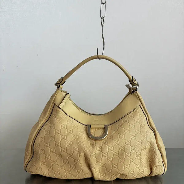 [BUNJANG] Gucci Abbey D-ring Yellow Shoulder Bag / 구찌 애비 D링 옐로우 숄더백