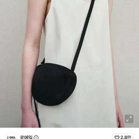 [BUNJANG] ROAIL Satin Mini Crossbody Bag Black / 로에일 새틴 미니 크로스백 블랙