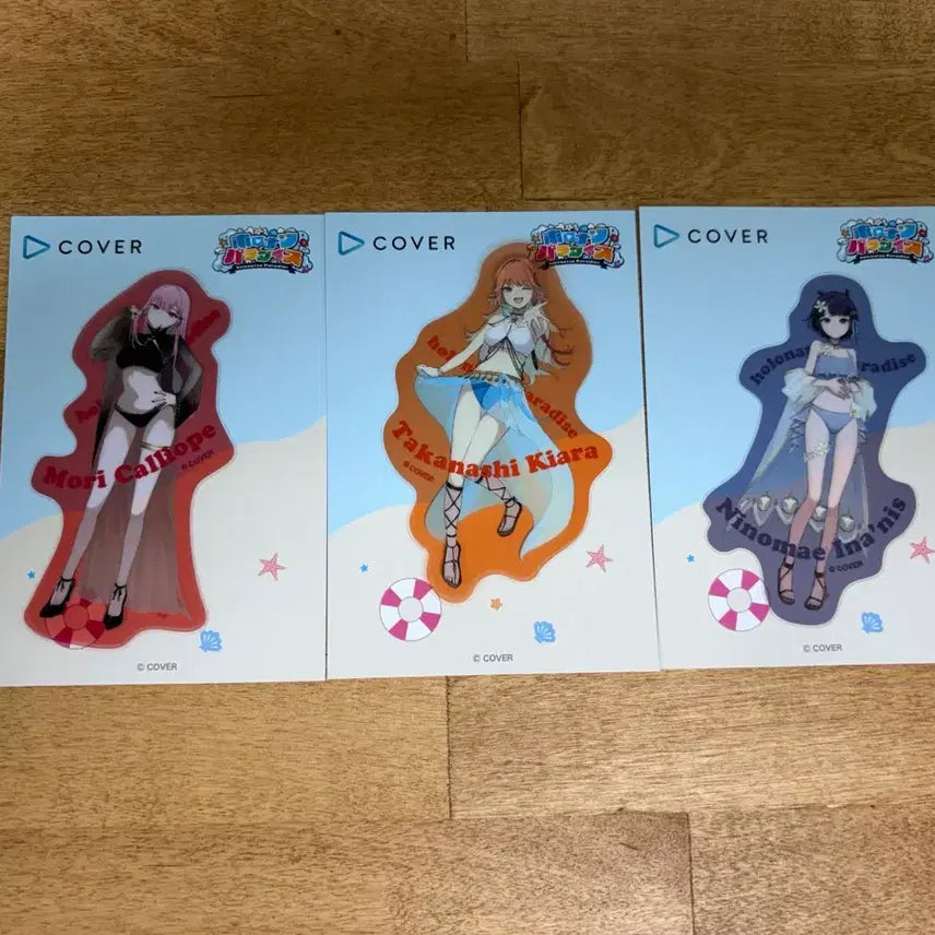 [BUNJANG] Hololive EN Myth HoloNatsu Paradise Clear Sticker Set / 홀로라이브 EN Myth 홀로나츠 파라다이스 클리어 스티커