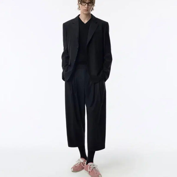 [BUNJANG] Ader Error Sig; BK Tag Slacks 01 Black / 아더에러 슬랙스 Sig; BK Tag slacks 01 L사이즈