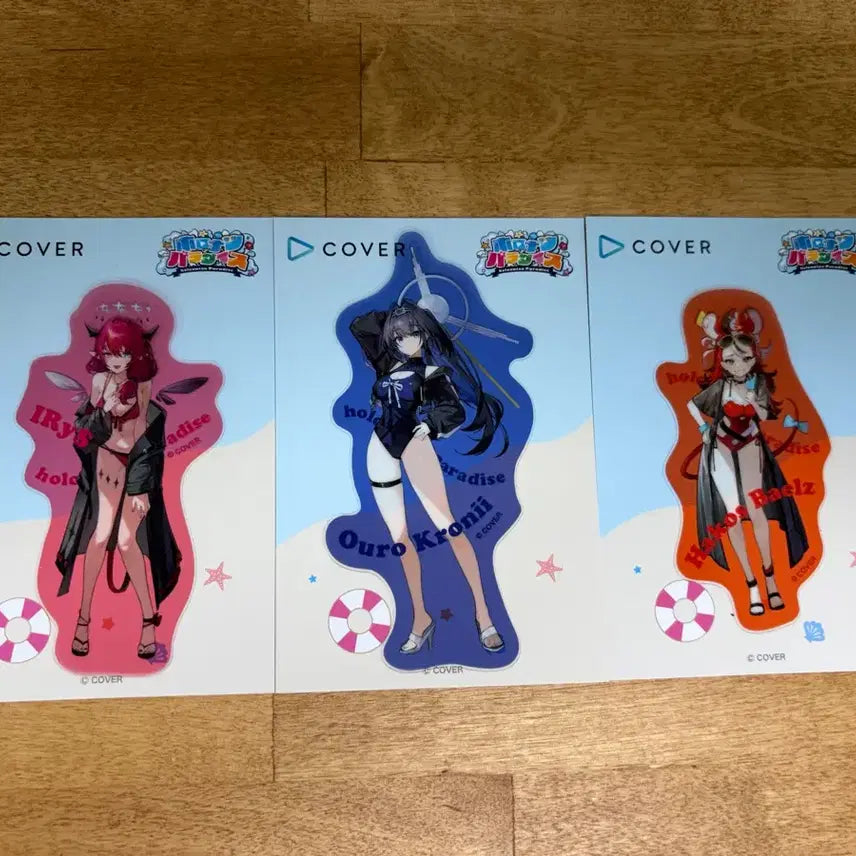 [BUNJANG] Hololive EN HoloNatsu Paradise Clear Sticker Set / 홀로라이브 EN Promise 홀로나츠 파라다이스 클리어 스티커