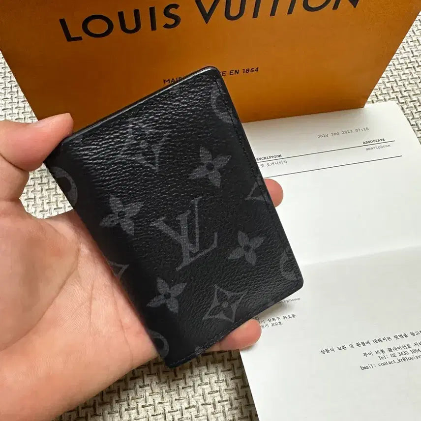 [BUNJANG] Louis Vuitton Monogram Eclipse Organizer / [OS/당일배송] 루이비통 이클립스 오거나이저 인보이스