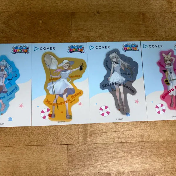 [BUNJANG] Hololive JP 5th Gen HoloNatsu Paradise Clear Sticker Set / 홀로라이브 JP 5기생(네포라보) 홀로나츠 파라다이스 클리어 스티커