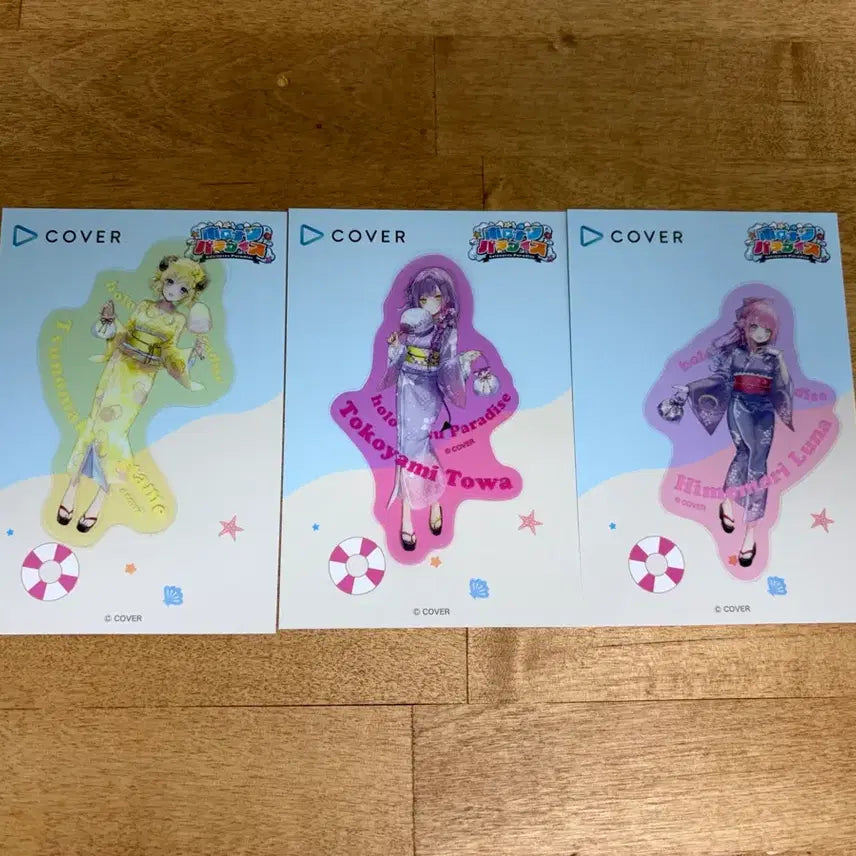 [BUNJANG] Hololive JP 4th Gen HoloNatsu Paradise Clear Stickers (Set) / 홀로라이브 JP 4기생 홀로나츠 파라다이스 클리어 스티커