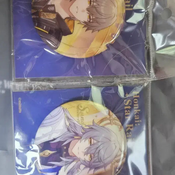 [BUNJANG] Honkai: Star Rail HoyoLand Official Enamel Pin Badge - Caelus & Sunday / 붕괴 스타레일 호요랜드 공식 캔뱃지 카일루스 선데이