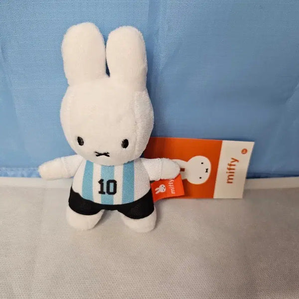 [BUNJANG] World Cup Miffy Argentina Keychain Doll 13cm / 월드컵 미피 키링 아르헨티나 13cm 가방고리 키링 인형 태그있음 새상품