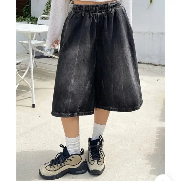 [BUNJANG] Denim Bermuda Shorts / 데님 버뮤다팬츠