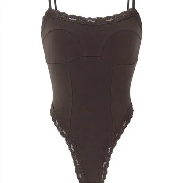 [BUNJANG] 3Times Evelyn Lace Top Brown S / 쓰리타임즈 에블린 브라운s