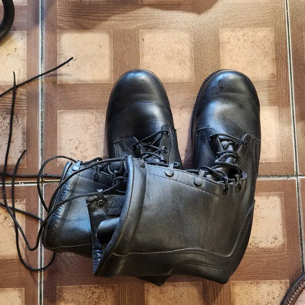 [BUNJANG] Men's Leather Combat Boots / 남성용 가죽 워커 부츠 미군부츠