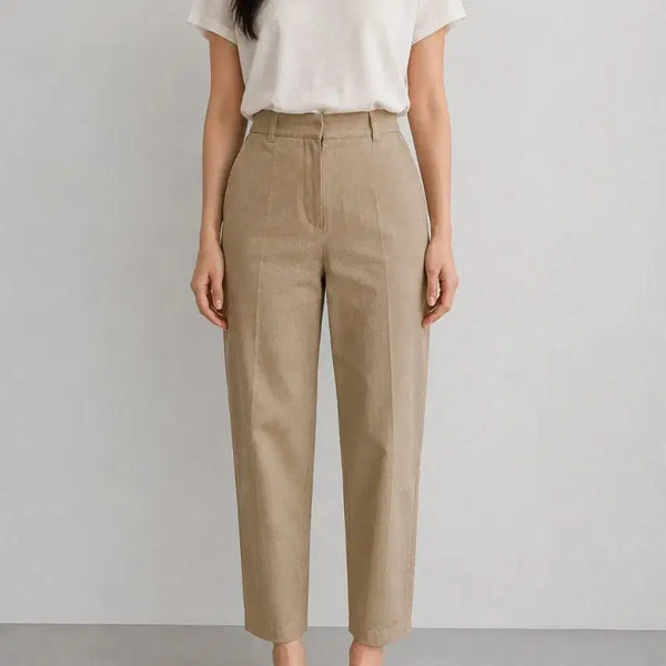 [BUNJANG] The Cashmere Beige Cotton Linen Pants / [24] 더캐시미어 베이지 코튼 린넨 팬츠