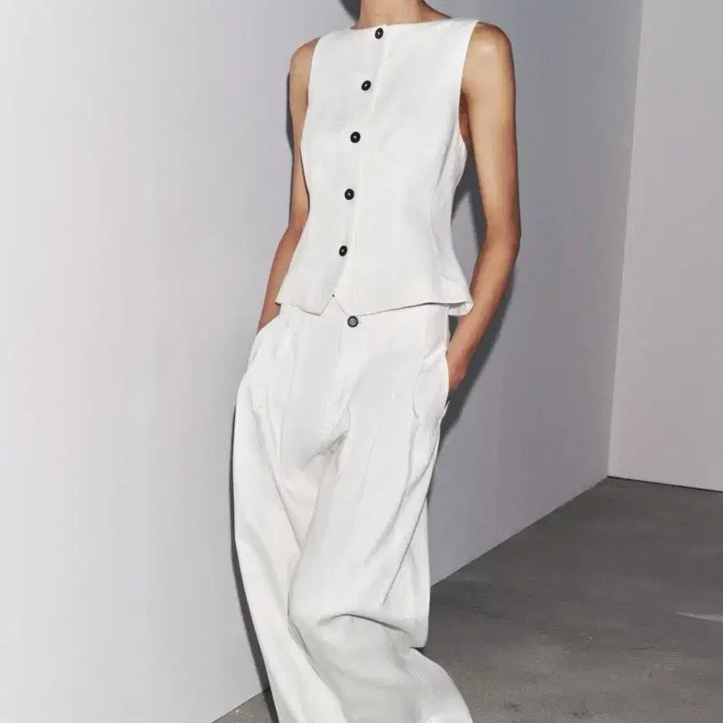 [BUNJANG] Zara ZW Collection Linen Pants / (새상품) Zara 자라 ZW 컬렉션 리넨 팬츠 린넨 슬랙스 바지