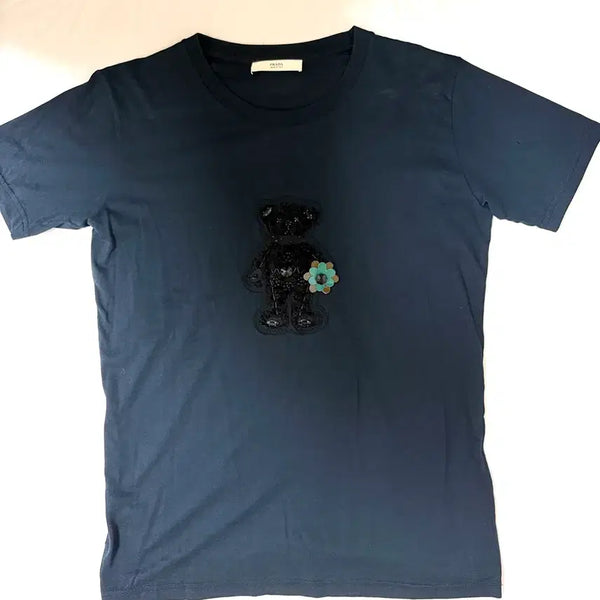 [BUNJANG] Prada Teddy Bear Beaded Embroidery T-Shirt XL / 프라다 테디베어 비즈자수 티셔츠