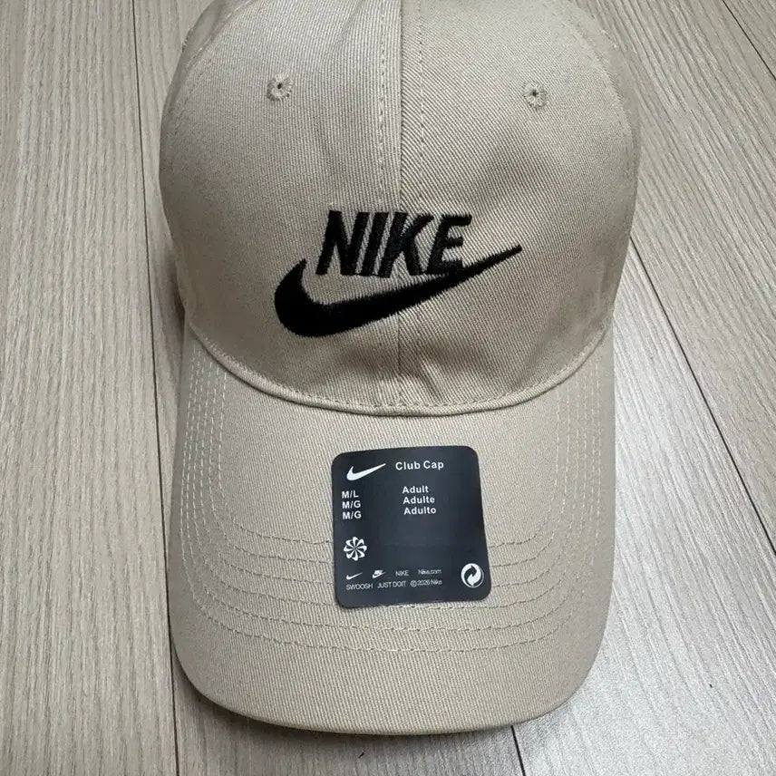[BUNJANG] Nike Club Cap (Beige) / 나이키 캡 모자 (새상품)