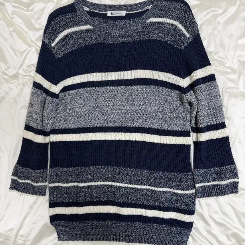 [BUNJANG] Takeo Kikuchi 7-Sleeve Knit Top / 타케오키쿠치 7부 슬리브
