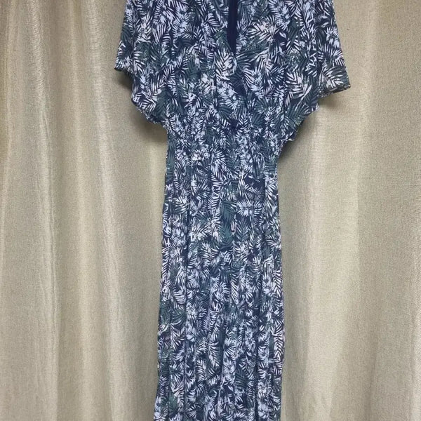 [BUNJANG] She's Miss Floral Pattern Wrap Dress / 쉬즈미스 플로럴 패턴 랩 원피스