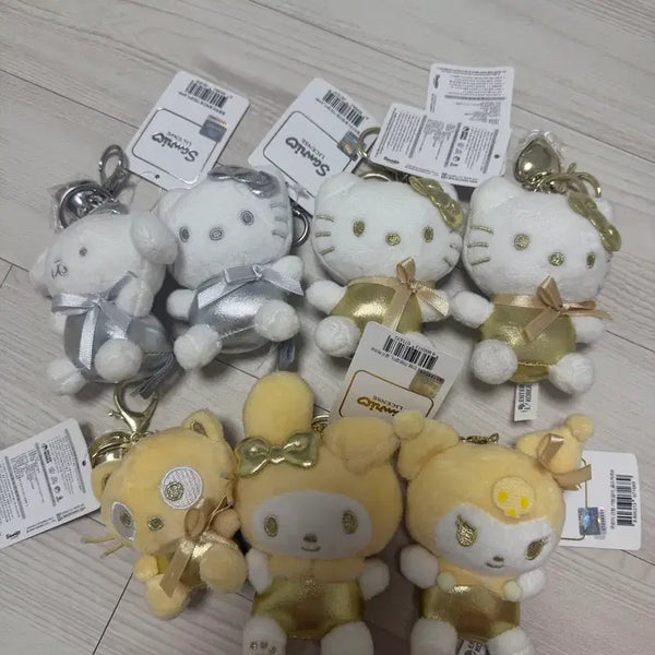 [BUNJANG] Sanrio Character Golden & Silver Keychain Bundle Set / 산리오 키링모음(황금,은색) 일괄