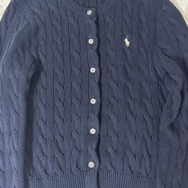 [BUNJANG] Polo Ralph Lauren Women's Navy Cardigan / 폴로 랄프로렌 여성 가디건 네이비