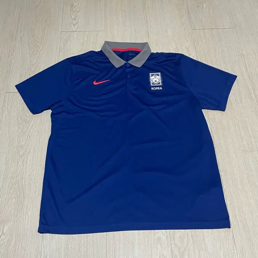 [BUNJANG] South Korea National Team 2024 26 Victory Solid Collar T-Shirt / 24 26 대한민국 국가대표 빅토리 솔리드 카라티