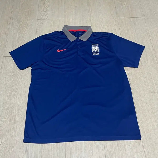 [BUNJANG] South Korea National Team 2024 26 Victory Solid Collar T-Shirt / 24 26 대한민국 국가대표 빅토리 솔리드 카라티