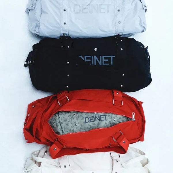 [BUNJANG] DEINET Leopard Logo Duffle Mini Bag Crossbody / 다이닛 DEINET 로고 더플 미니백 레오파드 크로스백