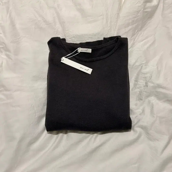 [BUNJANG] Seasalt Ramie Cotton Boatneck Knit Charcoal Brown / [2] Seasalt 씨솔트 라미 코튼 보트넥 니트 차콜 브라운 새상품