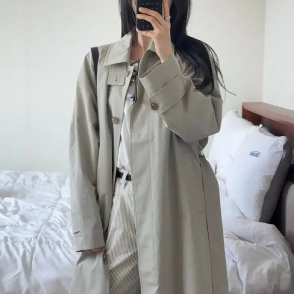 [BUNJANG] Nomelet Ovne Trench Coat / nomelet 노멜렛 오벤 트렌치 코트