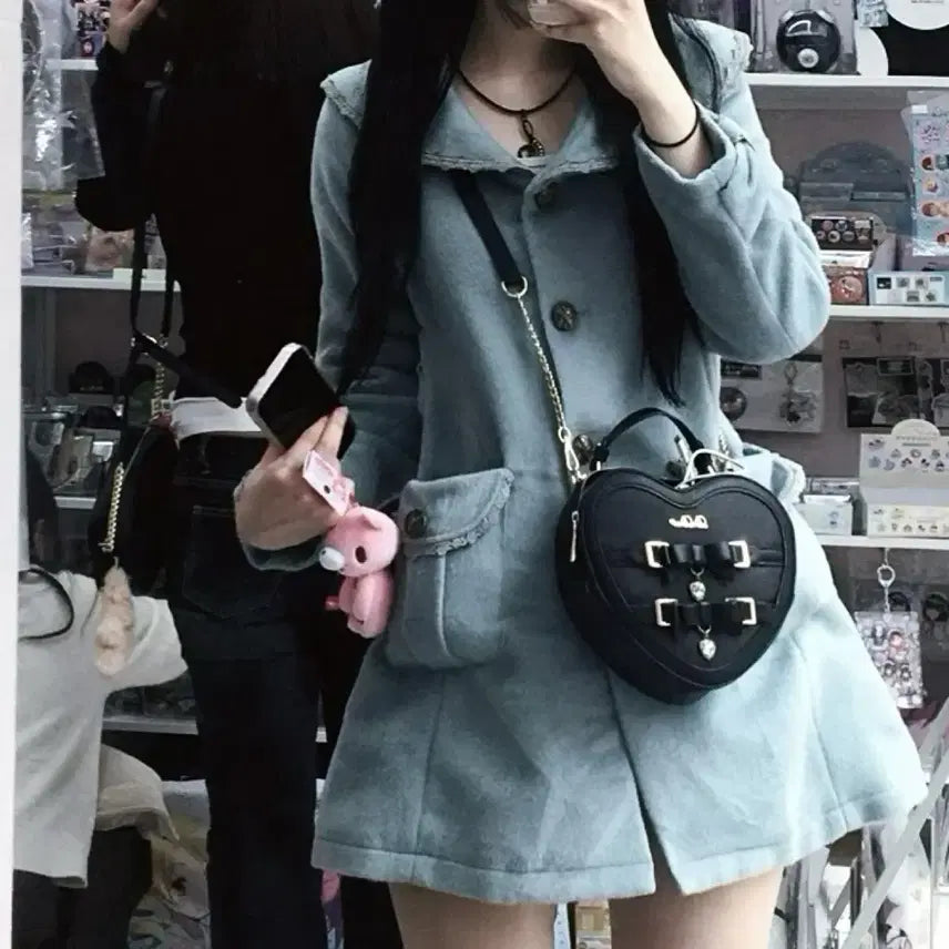 [BUNJANG] Axis Farm Mint Coat - Japanese Vintage / 엑시즈팜 민트색 코트 일본 빈티지 대장 트랄라라지뢰계갸루