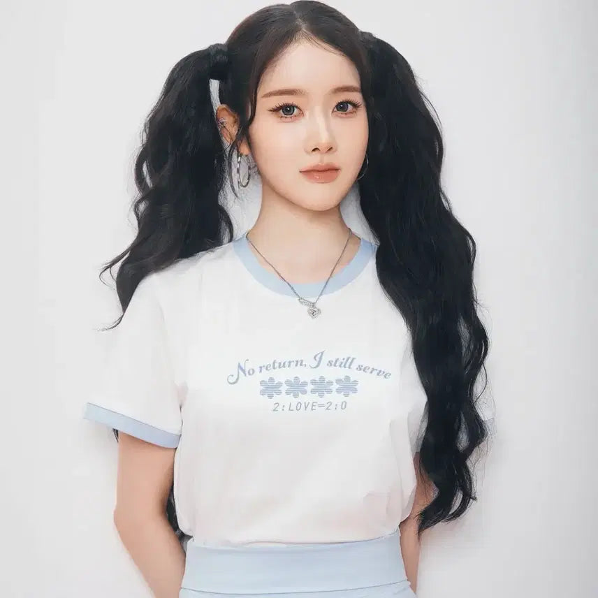 [BUNJANG] MARK MOCK STAYC Collaboration Ringer T-shirt / 마크모크 스테이씨 콜라보 링거 반팔티