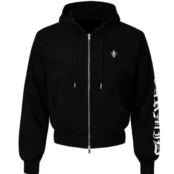 [BUNJANG] Kamid Lettering Hoodie Zip-up / 카미드 레터링 후드집업 (구매)