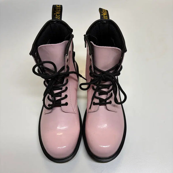 [BUNJANG] Dr. Martens Delaney 1460 Patent Enamel 8-Eyelet Boots Pink UK 5.5 / 닥터마틴 델라니 1460 페이던트 에나멜 8홀 부츠 핑크 UK 5.5 (245)