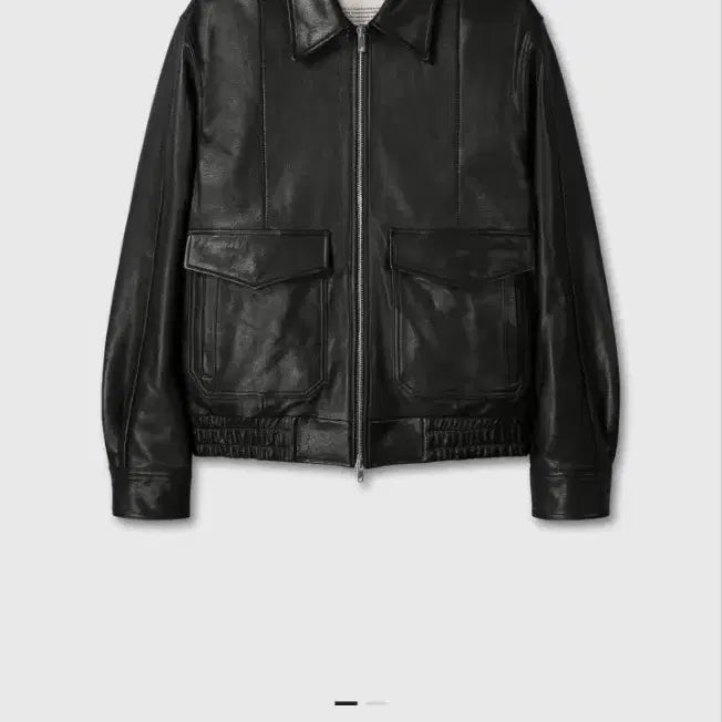 [BUNJANG] DIVEIN GOAT LEATHER A-2 JACKET Black Size 2 / 다이브인 고트레더 a-2자켓 블랙 2사이즈