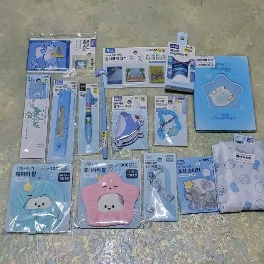 [BUNJANG] Jellyfish & Dolphin Stationery Set / 새상품)해파리,돌고래 문구 세트