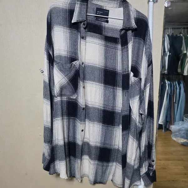 [BUNJANG] ZARA Check Long Sleeve Loose Fit Shirt / 자라 롱 셔츠 팝니다
