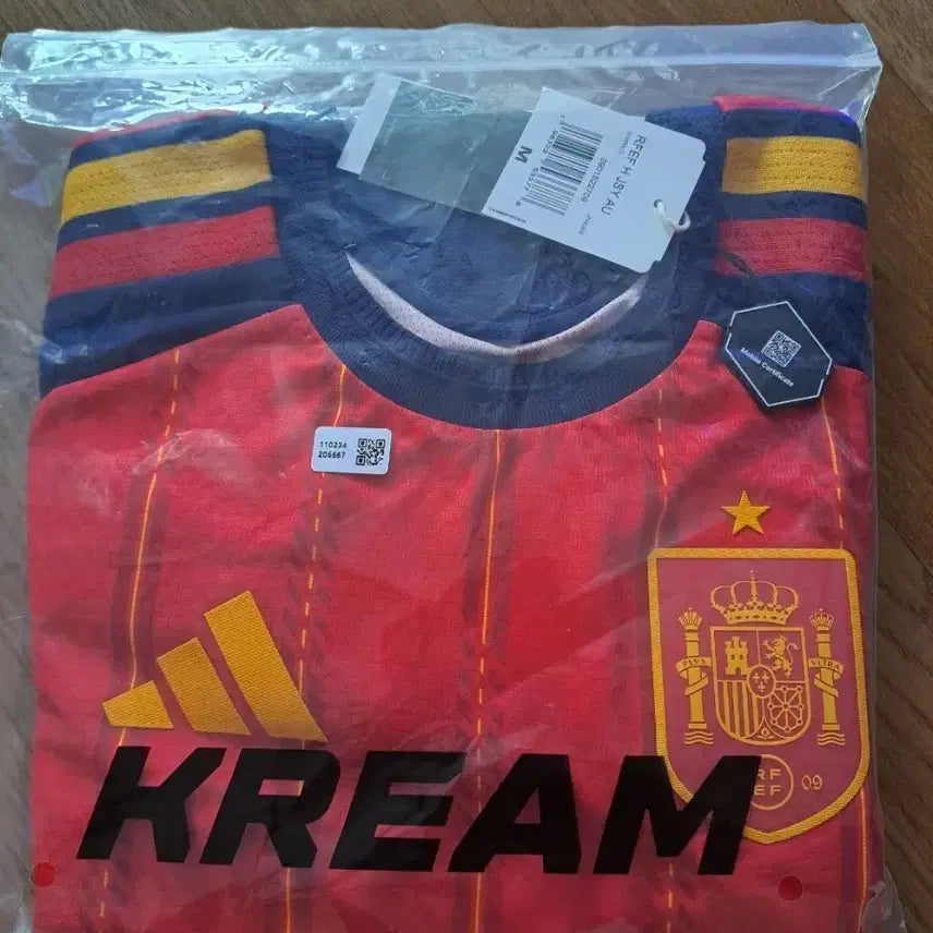 [BUNJANG] Spain 2026 World Cup Authentic Home Jersey (North American Edition) - Size M / 2026 월드컵 26-28 스페인 홈 어센틱 해외판 북미판 M 유니폼