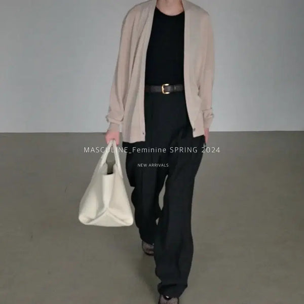 [BUNJANG] Masculine Cardigan Gray / 마스큘린 가디건 회색