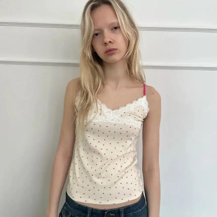 [BUNJANG] Just House Lace Trim Camisole / 저스트하우스 lace trim camisole 나시