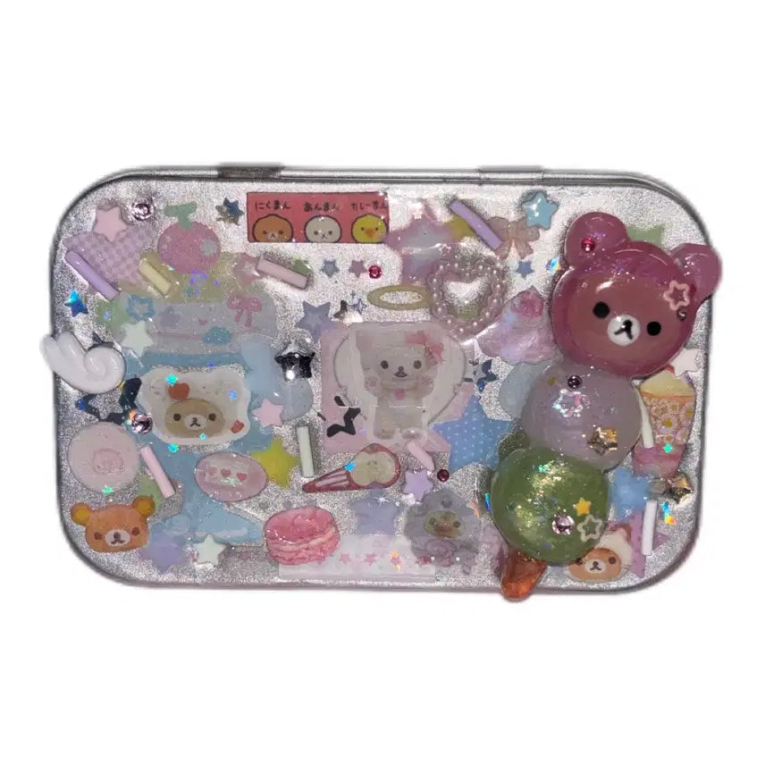 [BUNJANG] Handmade 3D Rilakkuma Dango Tin Case / 수제 입체 리락쿠마 당고 틴케이스