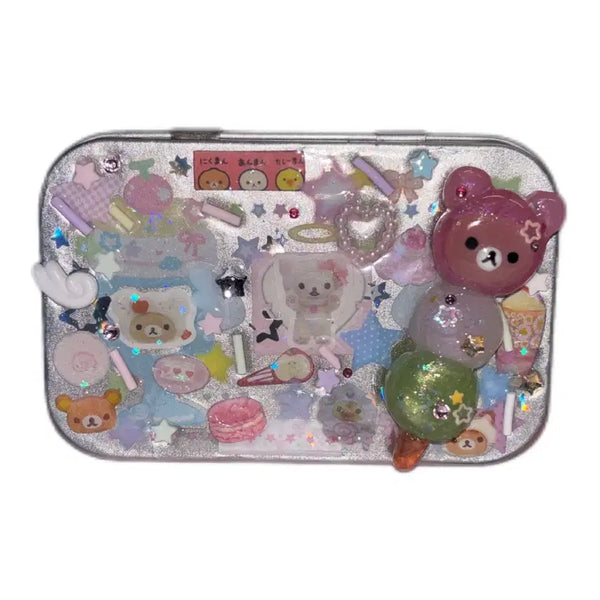 [BUNJANG] Handmade 3D Rilakkuma Dango Tin Case / 수제 입체 리락쿠마 당고 틴케이스
