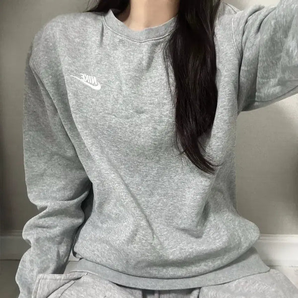 [BUNJANG] Nike Grey Sweatshirt Size S / S/나이키 그레이 맨투맨/브랜드/의류/옷/교복아우터