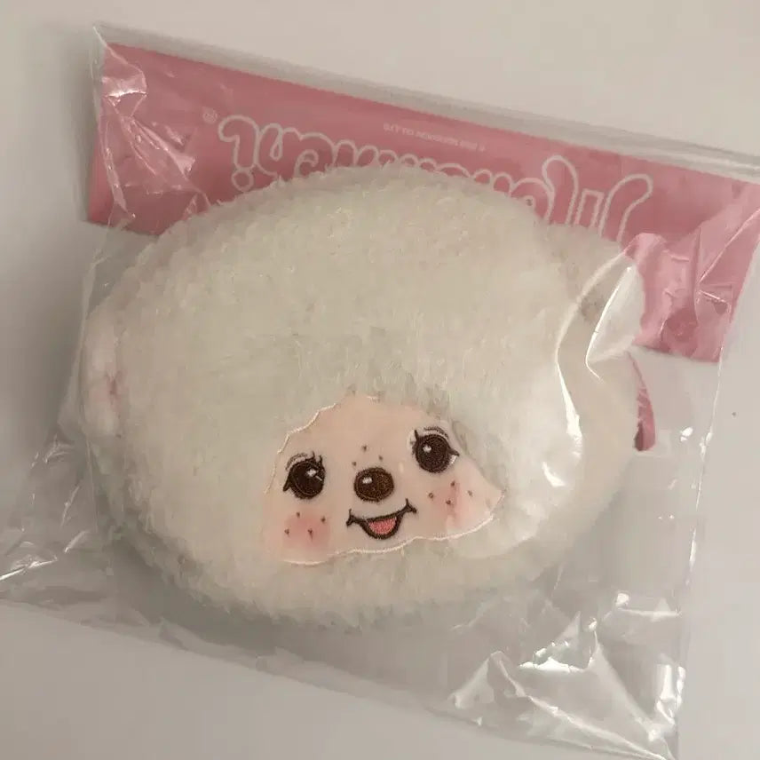[BUNJANG] Monchhichi Chamu Face Round Pouch / 몬치치 챠무 페이스 라운드 파우치