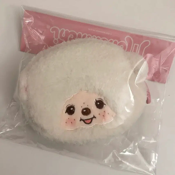 [BUNJANG] Monchhichi Chamu Face Round Pouch / 몬치치 챠무 페이스 라운드 파우치