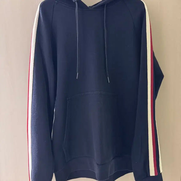 [BUNJANG] Sandro Women's Striped Sleeve Hoodie / 산드로 후드티