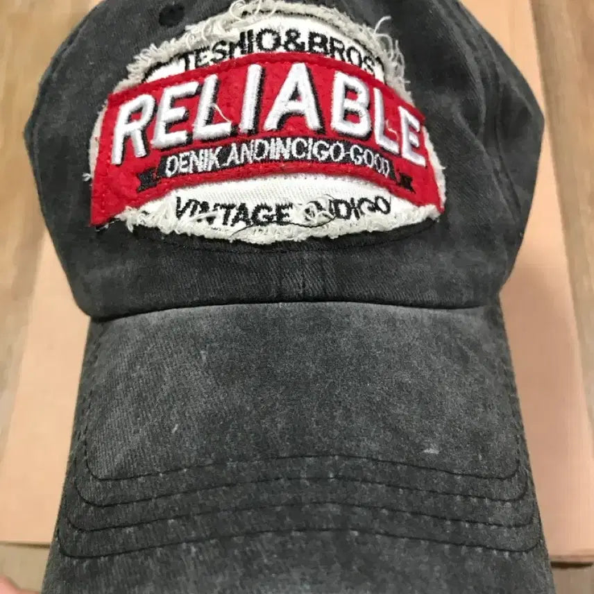 [BUNJANG] Vintage RELIABLE Logo Charcoal Ball Cap / 빈티지 모자