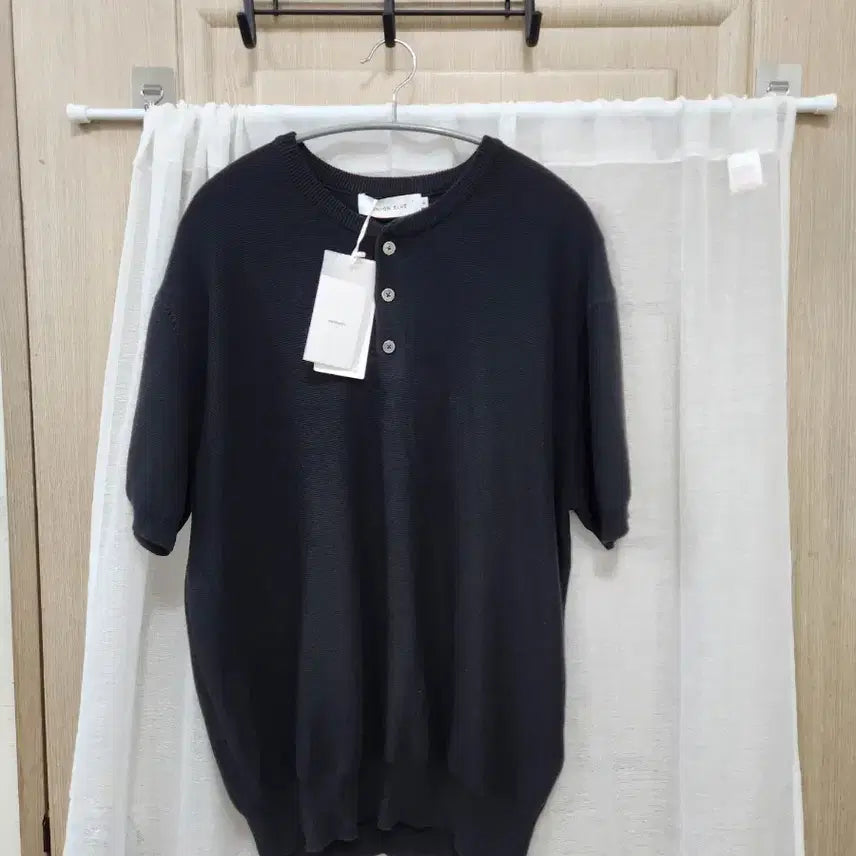 [BUNJANG] UNION BLUE Short Sleeve Knit Black XL / 유니온블루 UNION BLUE 반팔 니트 블랙 XL