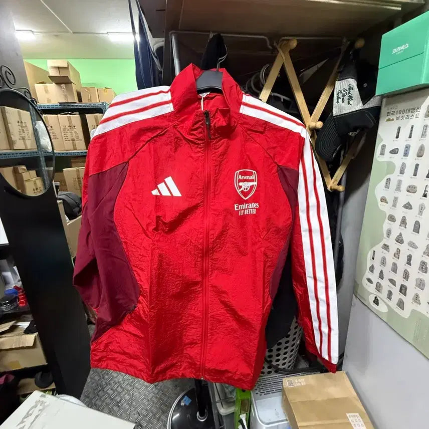 [BUNJANG] Arsenal Anthem Jacket with Sponsor Patch / 아스날 앤썸자켓 팝니다.