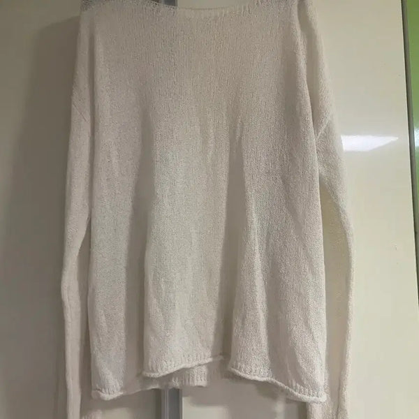 [BUNJANG] Ivory Mesh Knit Cover-up / 아이보리 그물 니트 커버업