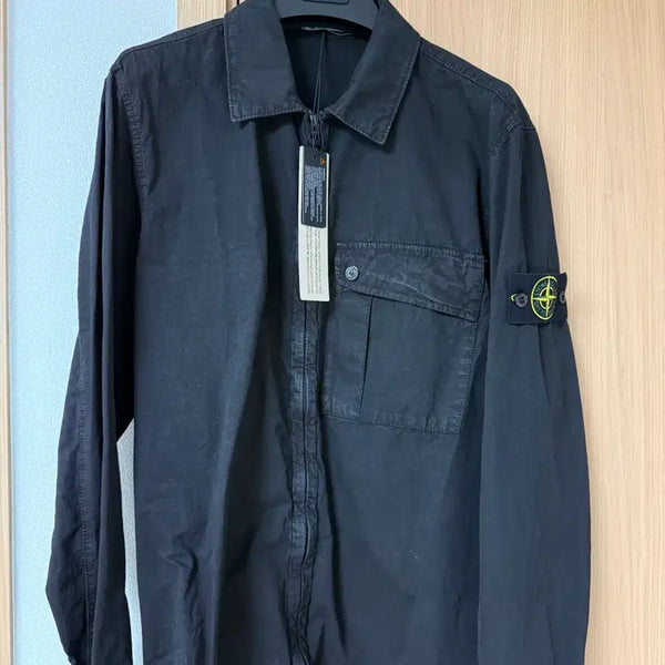 [BUNJANG] Stone Island Crinkled Shell Overshirt Black / 스톤아일랜드 클링클랩스 오버셔츠 새제품 싸게팔아요!