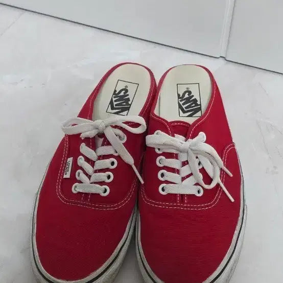 [BUNJANG] Vans Authentic Mule Red 265 / 반스 어센틱 뮬 레드 265